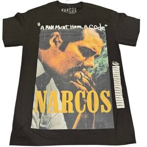NARCOS Every Man Must Have a Code Tee in Black Size Small New with Tag SOO